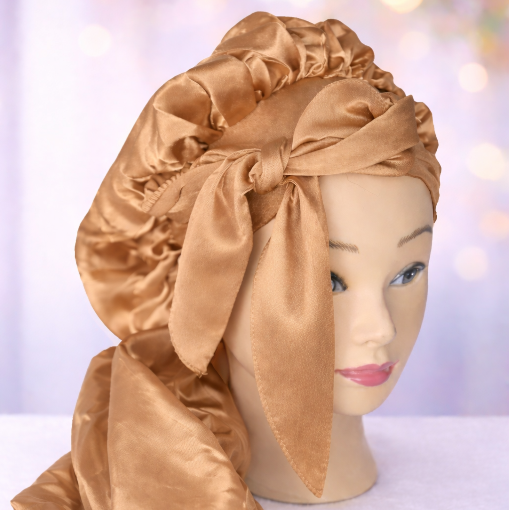 Dlhá saténová čiapka