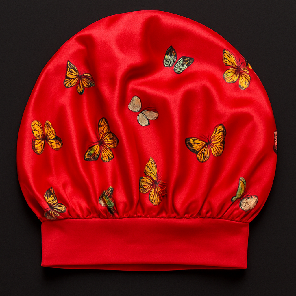 Saténová čiapka 