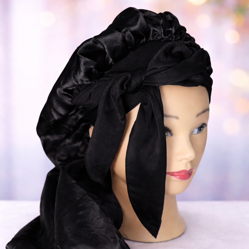 Dlhá saténová čiapka